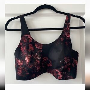 Knix Size L+ (36D, 36DD, 36E/DDD) Revolution Adjustable Pullover Bra - Floral